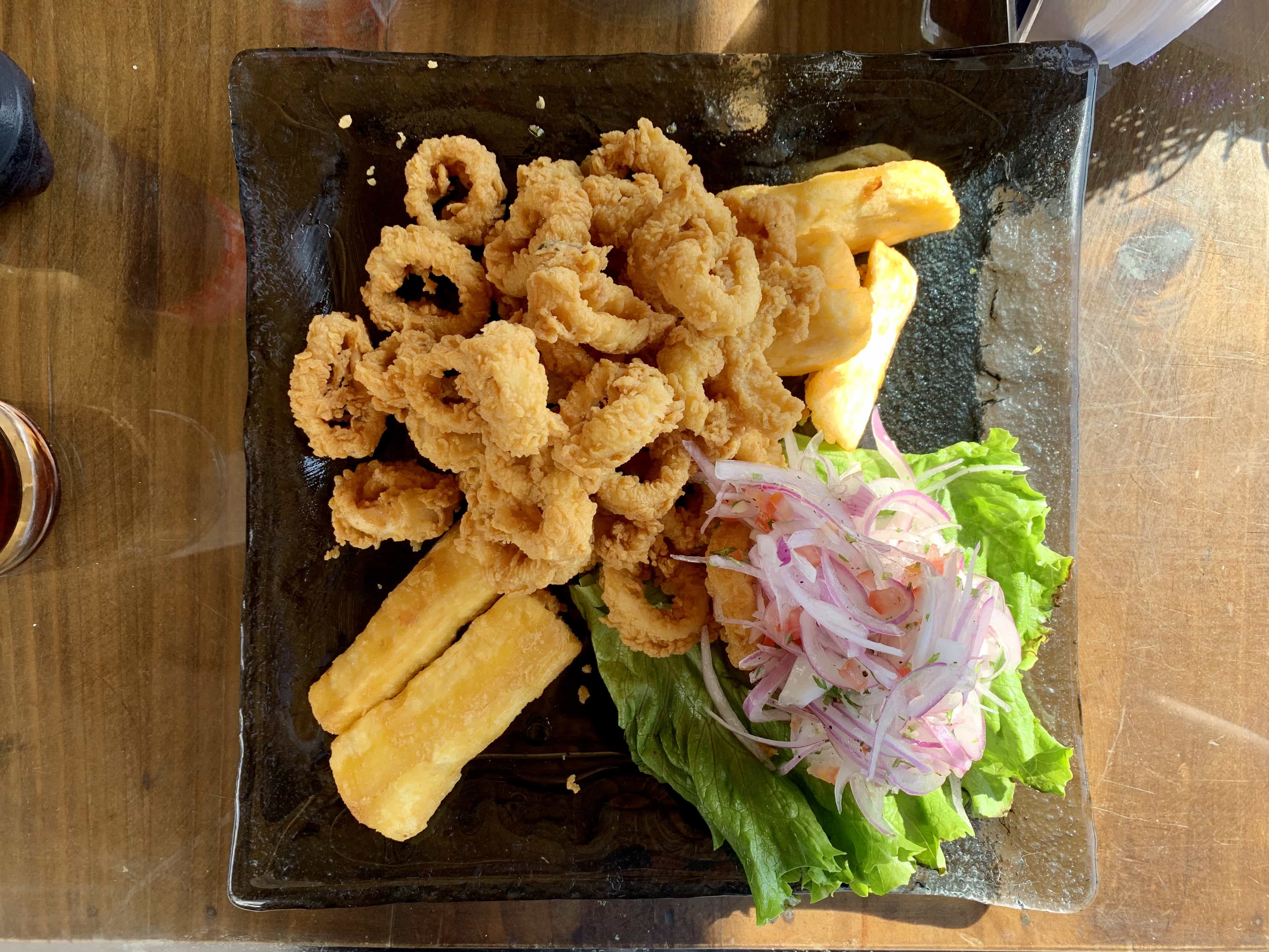 fried food on plate